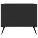 Sofabord Sort 90 x 50 x 40 cm Konstrueret træ