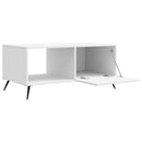 Sofabord Hvid højglans 90 x 50 x 40 cm Konstrueret træ