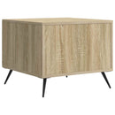 Sofabord med skuffe Sonoma-eg 49 x 50 x 40 cm Konstrueret træ