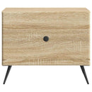 Sofabord med skuffe Sonoma-eg 49 x 50 x 40 cm Konstrueret træ