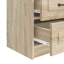 Natskab 2 pcs Sonoma-eg 43 x 34,5 x 44,5 cm Konstrueret træ