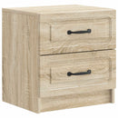 Natskab 2 pcs Sonoma-eg 43 x 34,5 x 44,5 cm Konstrueret træ