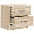 Natskab 2 pcs Sonoma-eg 43 x 34,5 x 44,5 cm Konstrueret træ