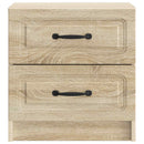 Natskab 2 pcs Sonoma-eg 43 x 34,5 x 44,5 cm Konstrueret træ