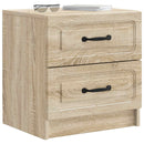 Natskab 2 pcs Sonoma-eg 43 x 34,5 x 44,5 cm Konstrueret træ