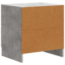 Natskab 2 pcs Betongrå 43 x 34,5 x 44,5 cm Konstrueret træ