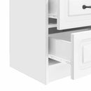 Natskab 2 pcs Hvid højglans 43 x 34,5 x 44,5 cm Konstrueret træ