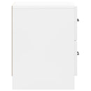 Natskab 2 pcs Hvid højglans 43 x 34,5 x 44,5 cm Konstrueret træ