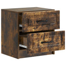 Natskab 2 pcs Røget eg 43 x 34,5 x 44,5 cm Konstrueret træ