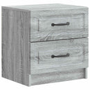 Natskab 2 pcs Grå sonoma-eg 43 x 34,5 x 44,5 cm Konstrueret træ