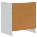 Natskab 2 pcs Hvid 43 x 34,5 x 47 cm Konstrueret træ