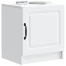 Natskab 2 pcs Hvid 43 x 34,5 x 47 cm Konstrueret træ