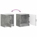 Natskab 2 pcs Betongrå 43 x 34,5 x 47 cm Konstrueret træ