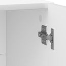 Natskab 2 pcs Hvid højglans 43 x 34,5 x 47 cm Konstrueret træ