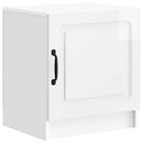 Natskab 2 pcs Hvid højglans 43 x 34,5 x 47 cm Konstrueret træ