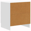 Natskab 2 pcs Hvid højglans 43 x 34,5 x 47 cm Konstrueret træ