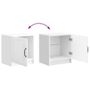 Natskab 2 pcs Hvid højglans 43 x 34,5 x 47 cm Konstrueret træ