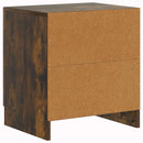 Natskab 2 pcs Røget eg 43 x 34,5 x 47 cm Konstrueret træ