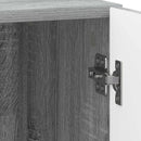Natskab 2 pcs Grå sonoma-eg 43 x 34,5 x 47 cm Konstrueret træ
