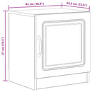 Natskab Gammelt træ 43 x 34,5 x 47 cm Konstrueret træ
