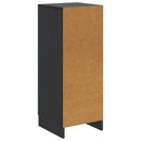 Sideboard Sort 33 x 34,5 x 87 cm Konstrueret træ