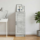 Sideboard Betongrå 33 x 34,5 x 87 cm Konstrueret træ