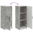 Sideboard Betongrå 33 x 34,5 x 87 cm Konstrueret træ