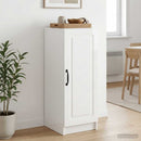 Sideboard Hvid højglans 33 x 34,5 x 87 cm Konstrueret træ