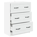Skuffeskab Hvid 66 x 34,5 x 87 cm Konstrueret træ