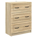 Skuffeskab Sonoma-eg 66 x 34,5 x 87 cm Konstrueret træ