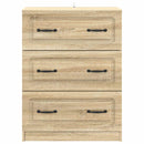 Skuffeskab Sonoma-eg 66 x 34,5 x 87 cm Konstrueret træ