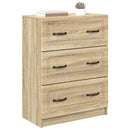 Skuffeskab Sonoma-eg 66 x 34,5 x 87 cm Konstrueret træ