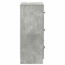 Skuffeskab Betongrå 66 x 34,5 x 87 cm Konstrueret træ