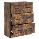 Skuffeskab Røget eg 66 x 34,5 x 87 cm Konstrueret træ