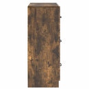 Skuffeskab 66 x 34,5 x 87 cm Konstrueret træ Røget eg