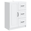 Sideboard med skuffe Hvid 66 x 34,5 x 87 cm Konstrueret træ