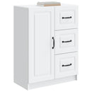 Sideboard med skuffe Hvid 66 x 34,5 x 87 cm Konstrueret træ
