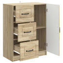 Sideboard Sonoma-eg 66 x 34,5 x 87 cm Konstrueret træ