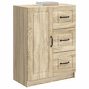 Sideboard Sonoma-eg 66 x 34,5 x 87 cm Konstrueret træ