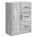 Sideboard Grå sonoma-eg 66 x 34,5 x 87 cm Konstrueret træ