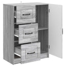 Sideboard Grå sonoma-eg 66 x 34,5 x 87 cm Konstrueret træ