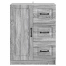 Sideboard Grå sonoma-eg 66 x 34,5 x 87 cm Konstrueret træ