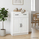 Sideboard Hvid 66 x 34,5 x 87 cm Konstrueret træ