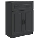 Sideboard med skuffe Sort 66 x 34,5 x 87 cm Konstrueret træ