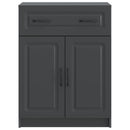 Sideboard med skuffe Sort 66 x 34,5 x 87 cm Konstrueret træ