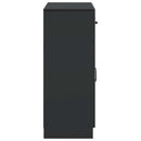 Sideboard med skuffe Sort 66 x 34,5 x 87 cm Konstrueret træ