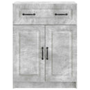 Sideboard med skuffe Betongrå 66 x 34,5 x 87 cm Konstrueret træ