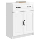 Sideboard Hvid højglans 66 x 34,5 x 87 cm Konstrueret træ