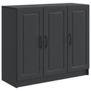 Sideboard Sort 89 x 34,5 x 77 cm Konstrueret træ