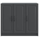 Sideboard Sort 89 x 34,5 x 77 cm Konstrueret træ